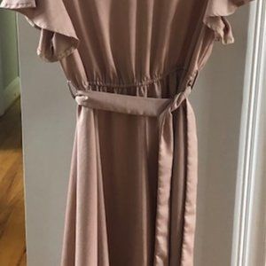 Beige Satin dress
